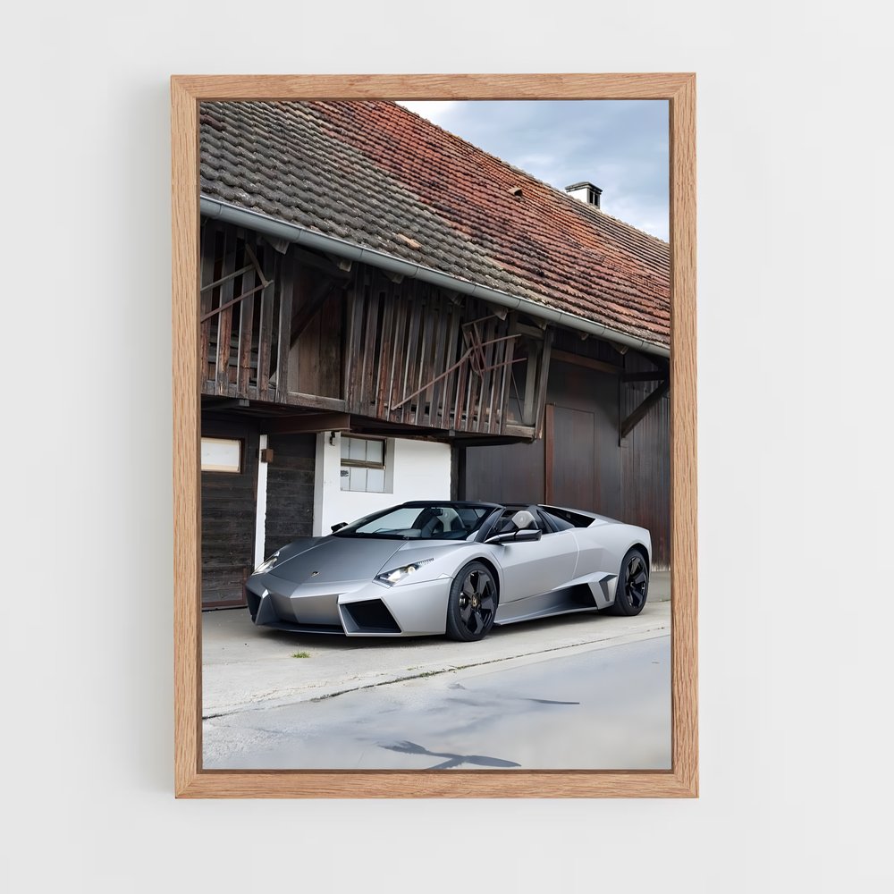 Poster Reventon Silver Dream – affiche Lamborghini (vue 4)